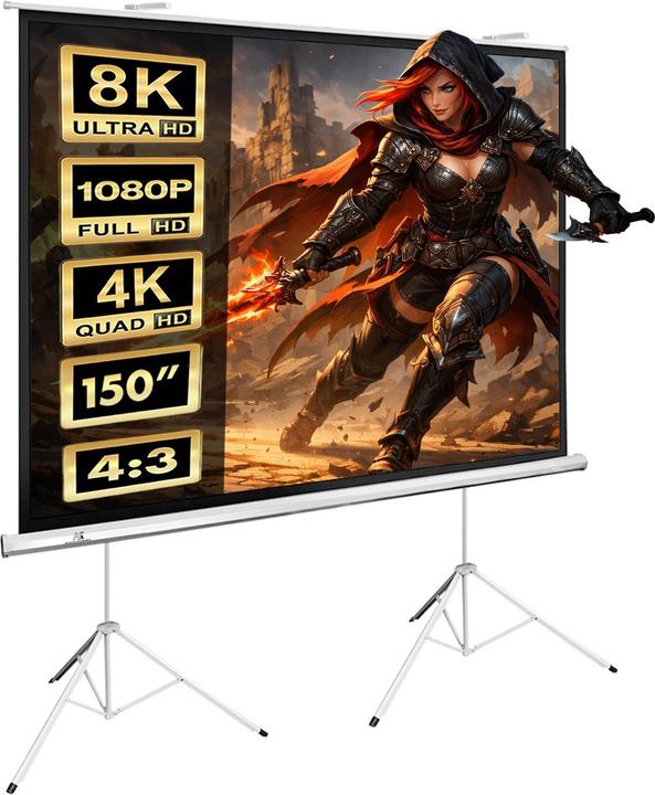 Maclean MC-712 Écran de projection (4:3)