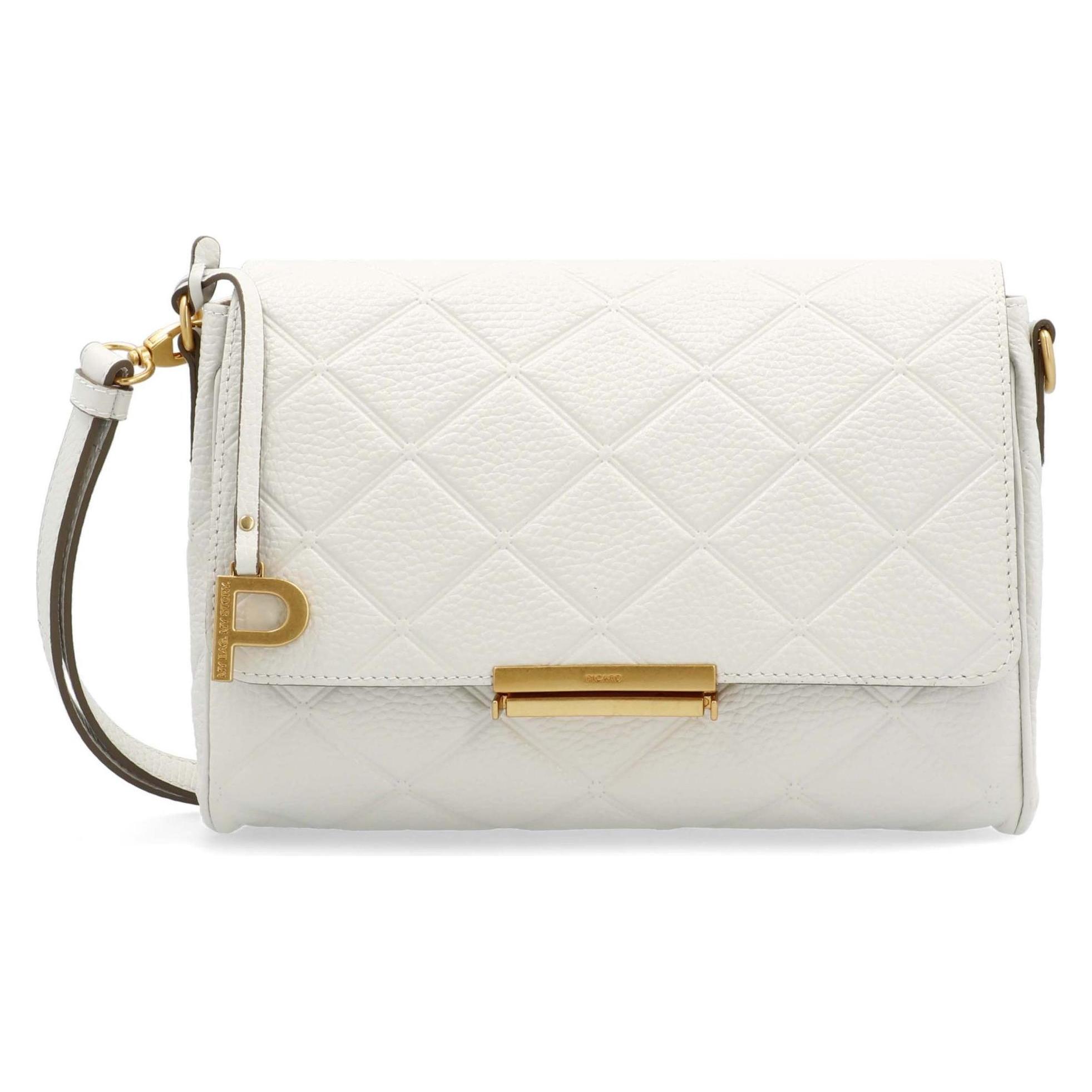 Picard, Damen, Handtasche, Broadway Umhängetasche Leder 24 Cm, Weiss