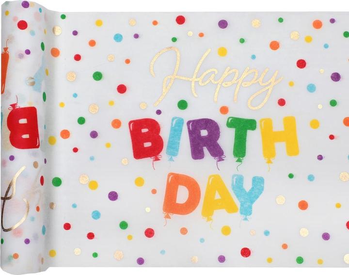 Image du produit Santex Chemin de table - Happy Birthday (300 x 28 cm)
