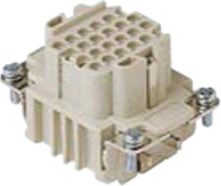 ILME Insert femelle Gr.44.27 24P+PECraccord à sertir 10A 250V CDDF 24