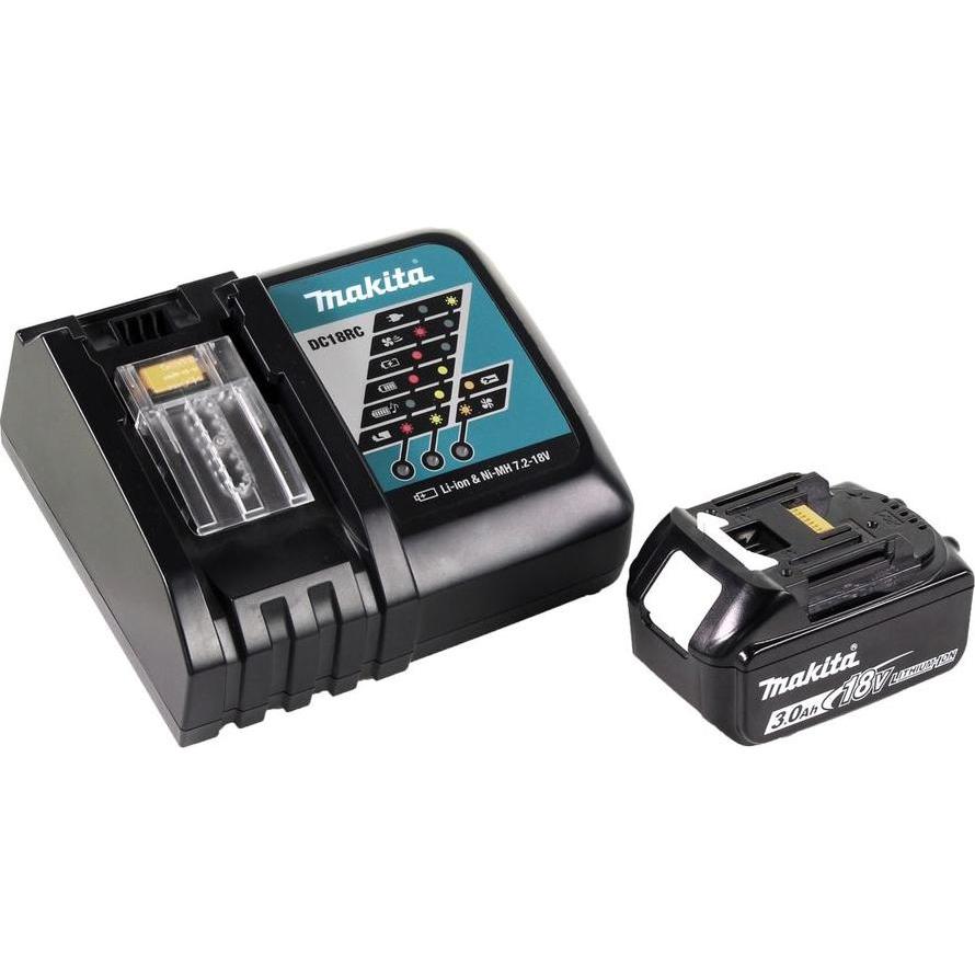 Makita, Kettensäge, DUC 122 RF1E Akku Kettensäge 18V 1/4" 115mm + 1x Akku 3,0Ah + Ladegerät + Koffer (Akku Kettensäge)