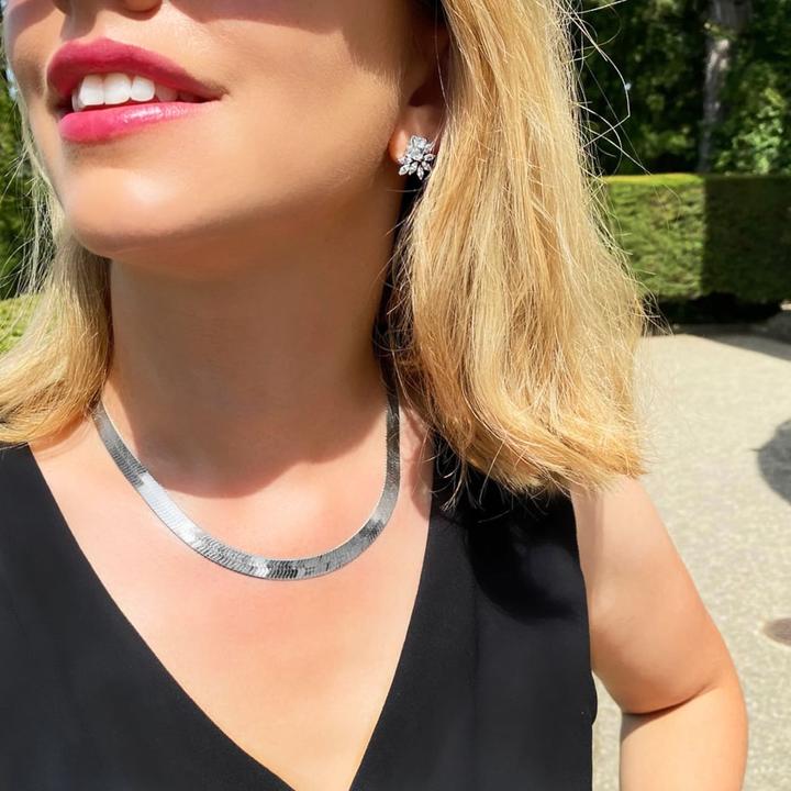 Image du produit Candy Collier Herringbone XL, argent sterling 925 (Argent sterling 925, Argent massif de 925, 42 cm)