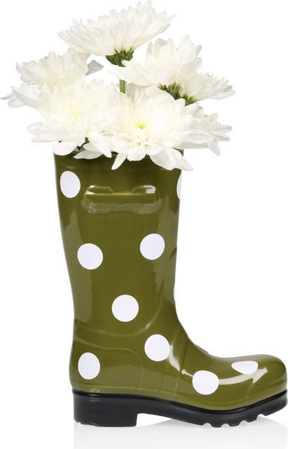 Immagine prodotto Bitten Wellington Boot Vase Dotty Green (1x)