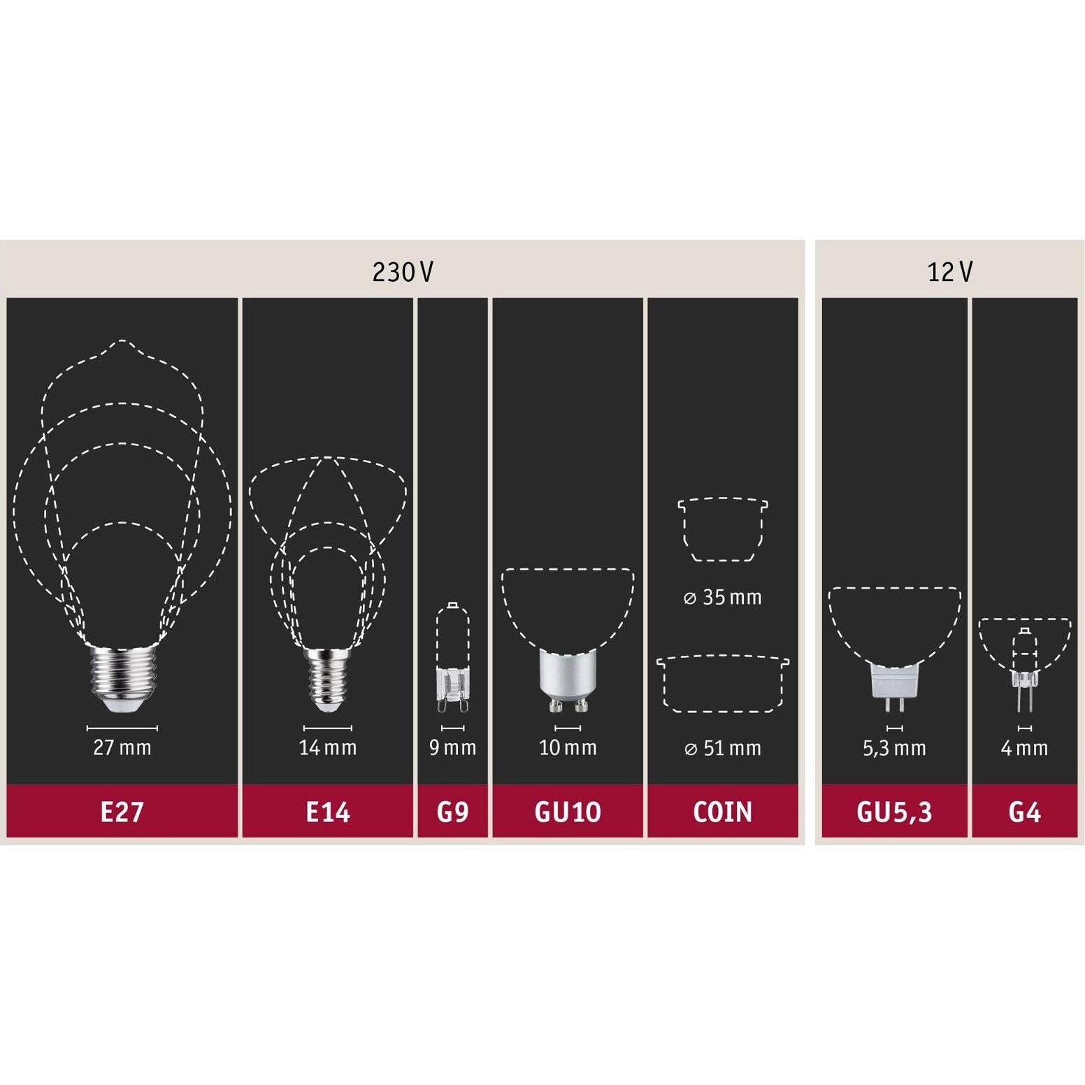 Thumbnail - Paulmann, Leuchtmittel, Tropfen 5er Set (E14, 4.80 W, 470 lm, 1 x, F)