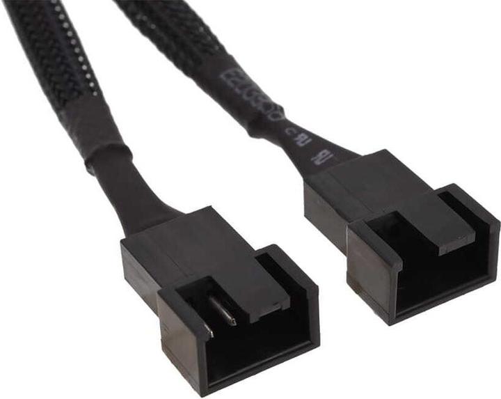 Produktbild Phobya Y-Kabel 4Pin PWM 2x 4Pin PWM - Schwarz 10cm