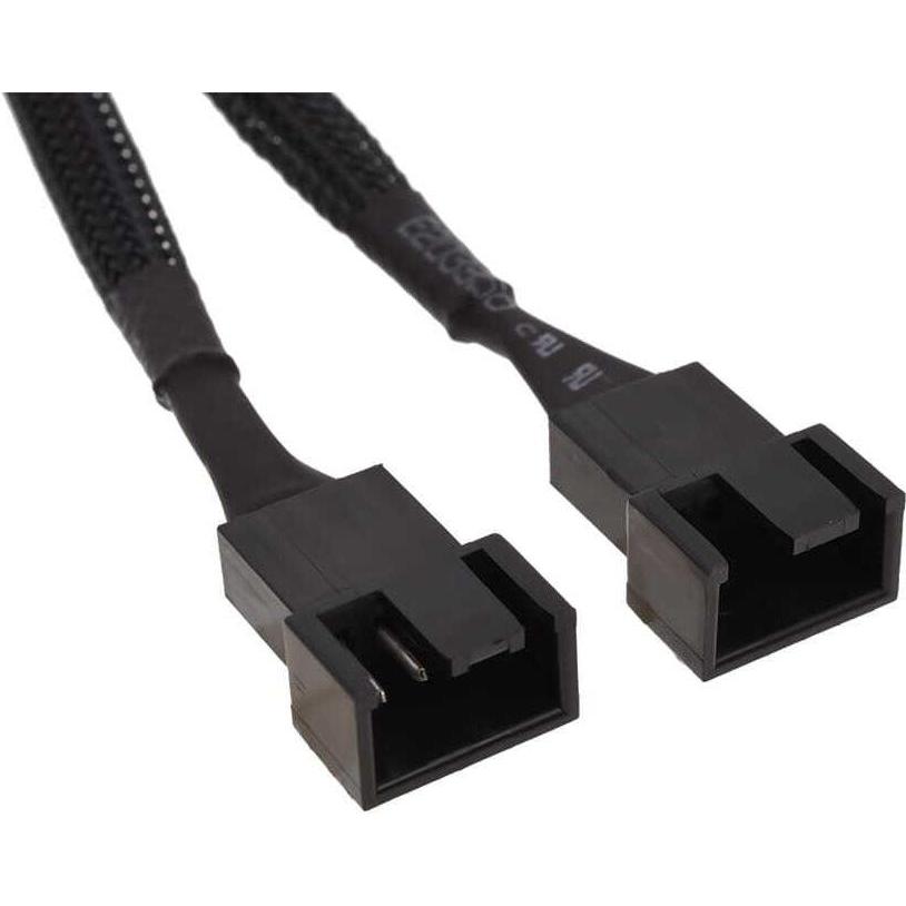 Thumbnail - Phobya Y-Kabel 4Pin PWM 2x 4Pin PWM - Schwarz 10cm, Interne Kabel (PC)