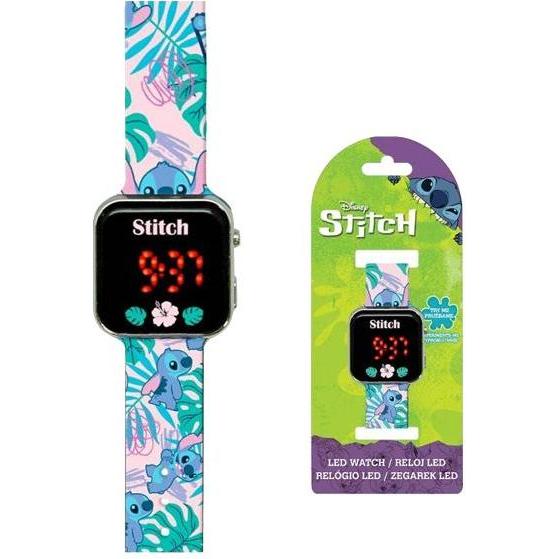Kids Licensing, Armbanduhr, Stitch Armbanduhr LED, (Digitaluhr, 180 mm)