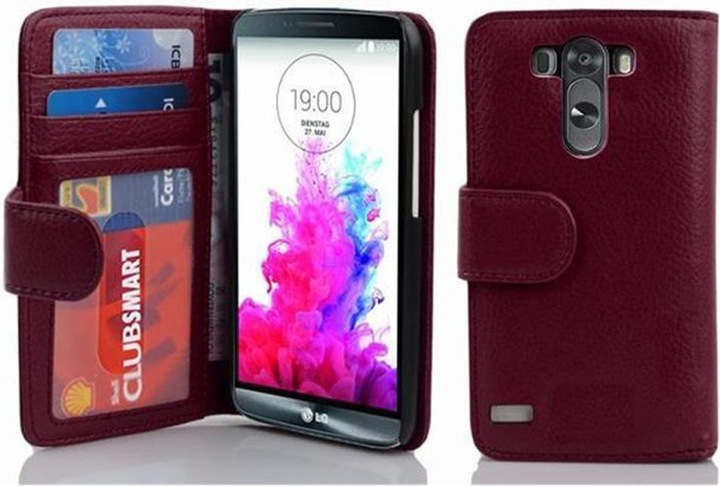 Produktbild Cadorabo Book mit 3 Kartenfächer Cover (LG G3)