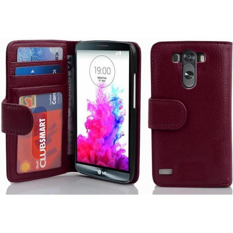 Thumbnail - Cadorabo Book mit 3 Kartenfächer Cover (LG G3), Smartphone Hülle, Violett