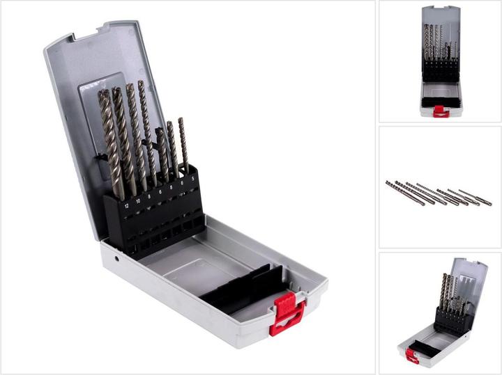 Actual product image Bosch Professional Zubehör SDS-plus drill bit set 7X (5.0 mm, 6.0 mm, Ø 8.0 mm, 12.0 mm, 10.0 mm)