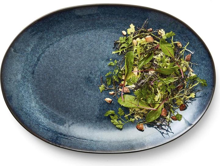 Immagine prodotto Bitz piatto da portata 36 x 25 cm nero / blu scuro