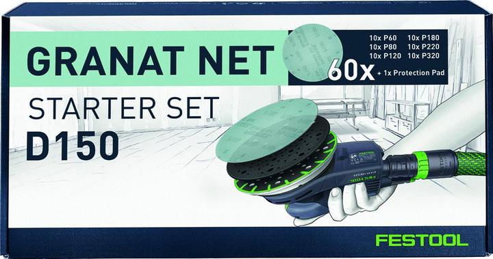 Produktbild Festool Netzschleifmittel D150 GR NET-Set (P80, P320, P220, P180, P120, P60)