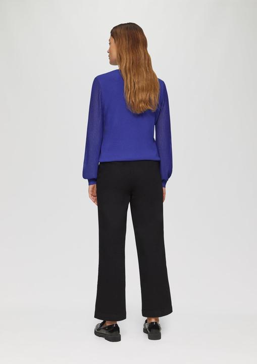 Produktbild S.Oliver Strickpullover Strickpullover mit semitransparenten Ärmeln (48)