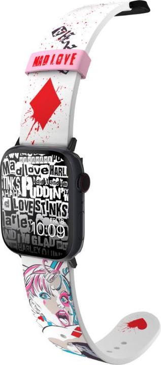 Immagine prodotto Moby Fox Bracciale Smartwatch Harley Quinn Mad Love 22 mm (22 mm, Silicone, Acciaio inossidabile, Apple Watch)