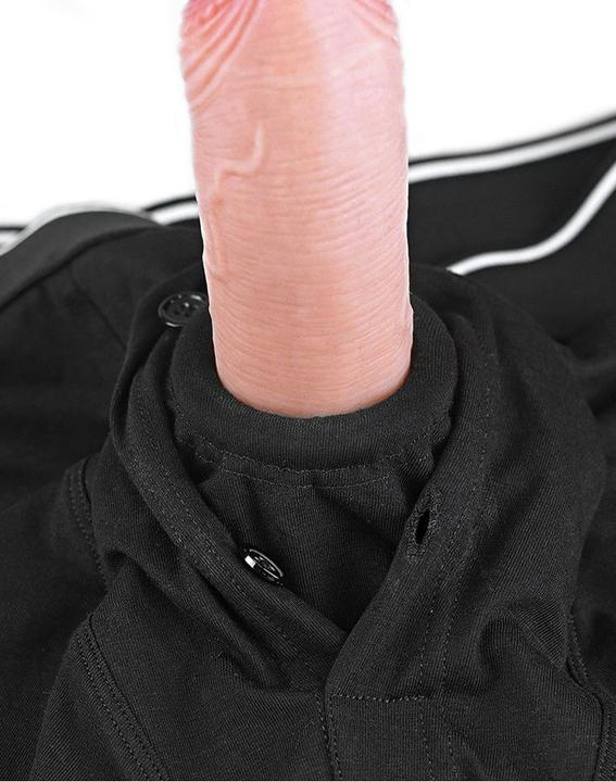 Actual product image Lovetoy Love Toy - Unisex Strap-On Shorts Size xl/xxl- Black