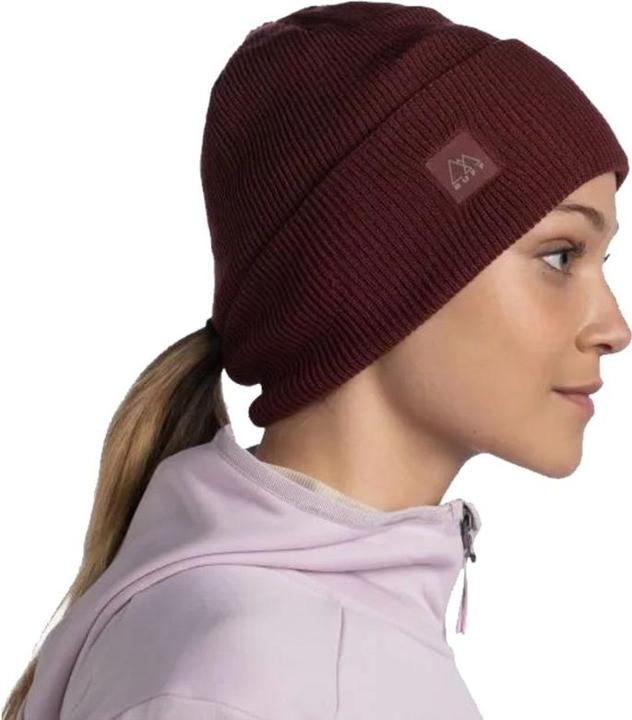 Image du produit Buff Crossknit Hat Solid Mahogany (Taille unique)