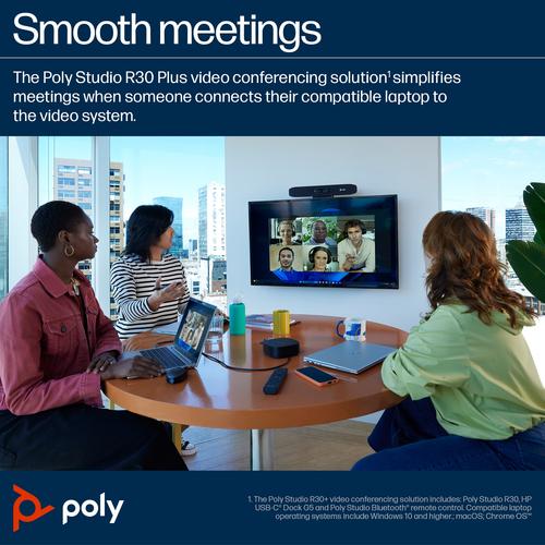 Produktbild Poly Studio R30 USB Video Bar No Radio GSA/TAA