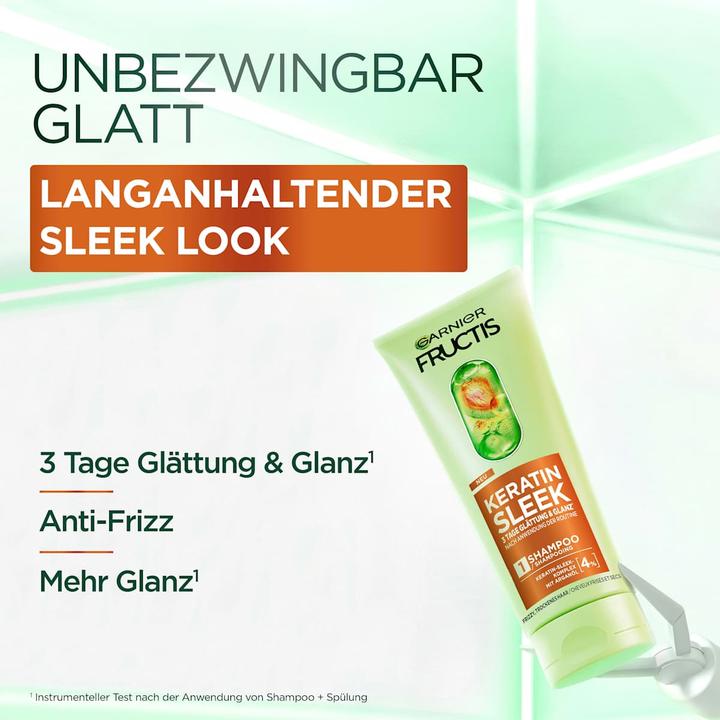 Actual product image Garnier Keratin Sleek (Liquid shampoo, 200 ml)