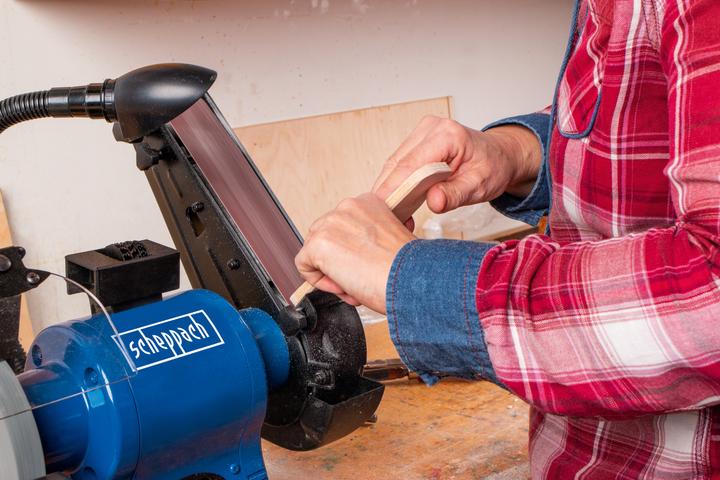 Produktbild Scheppach BGS700 Kombinationsschleifer 230V 50Hz 250W (Bandschleifer, 370 W)