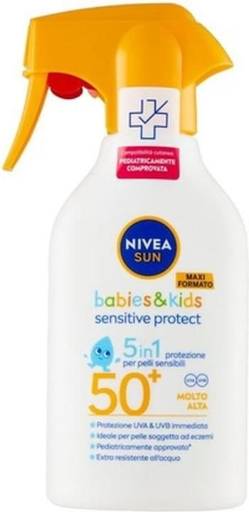 NIVEA SUN 98327 TRIGGER KIDS 50 SENSIT PROT Sonnenschutz (Sonnenspray, SPF 50, 270 ml, 270 g)