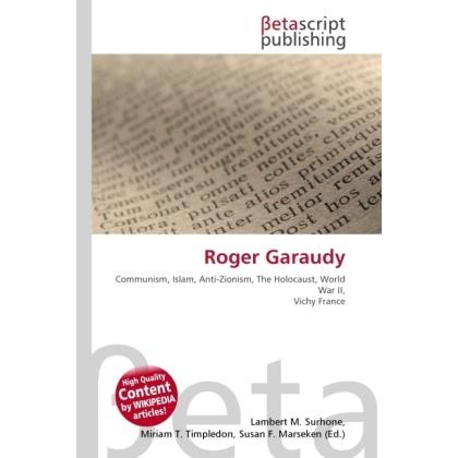 Roger Garaudy, Sachbücher