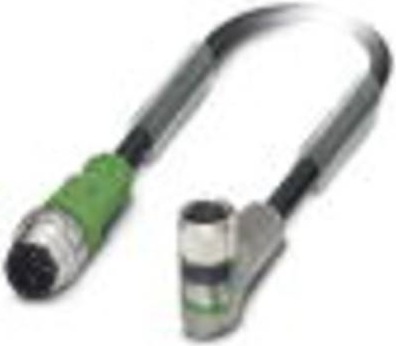 Produktbild Phoenix 1694897. Kabellänge: 0,6 m, Stecker: M12. Produktfarbe: Schwarz