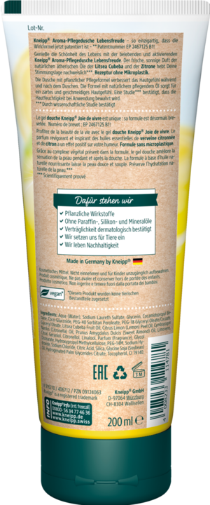 Actual product image Kneipp Aroma care shower joie de vivre (200 ml)