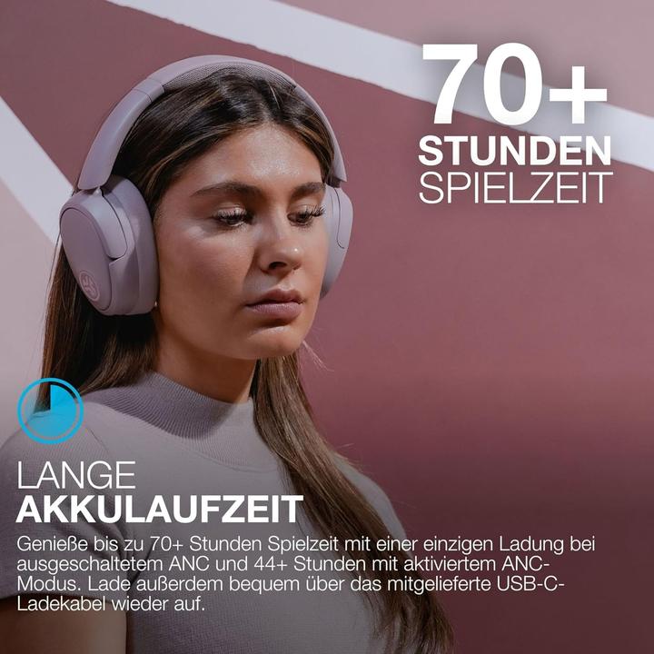 Immagine prodotto JLab Audio JBuds Lux ANC Over-Ear Bluetooth Kopfhörer (ANC, 70 h, Senza fili)