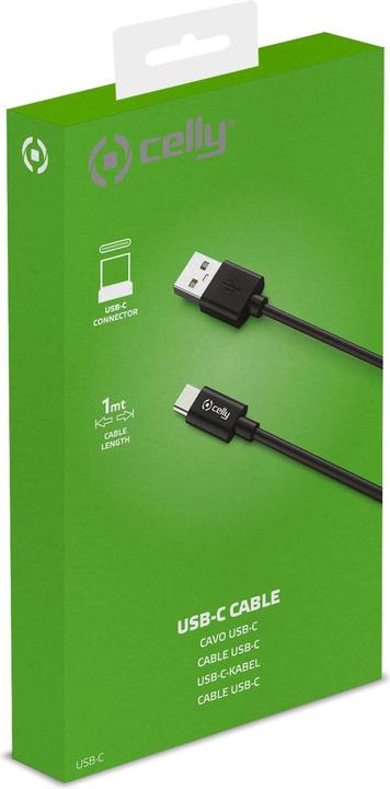 Image du produit Celly USB A – USB C (1 m, USB 2.0)
