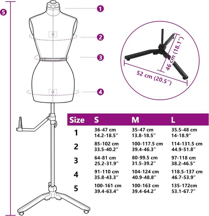 Produktbild vidaXL Kleiderform
