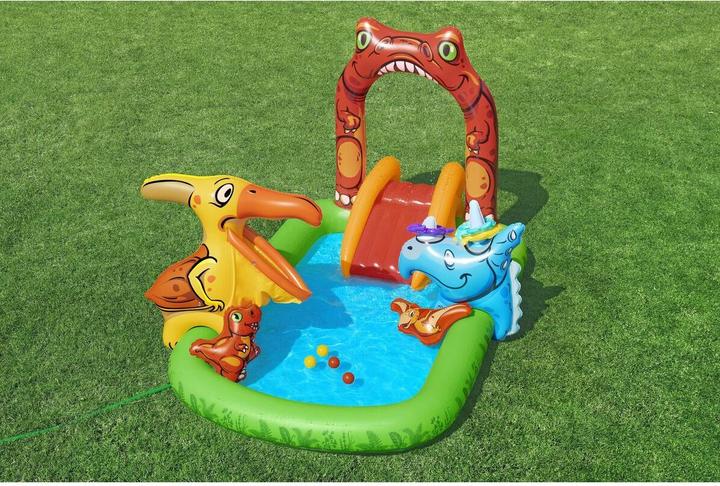 Image du produit Bestway Aire de jeux aquatiques et pataugeoire gonflable Jurassic Splash™ pour enfants 2,41 m x 1,40 m x 1,3