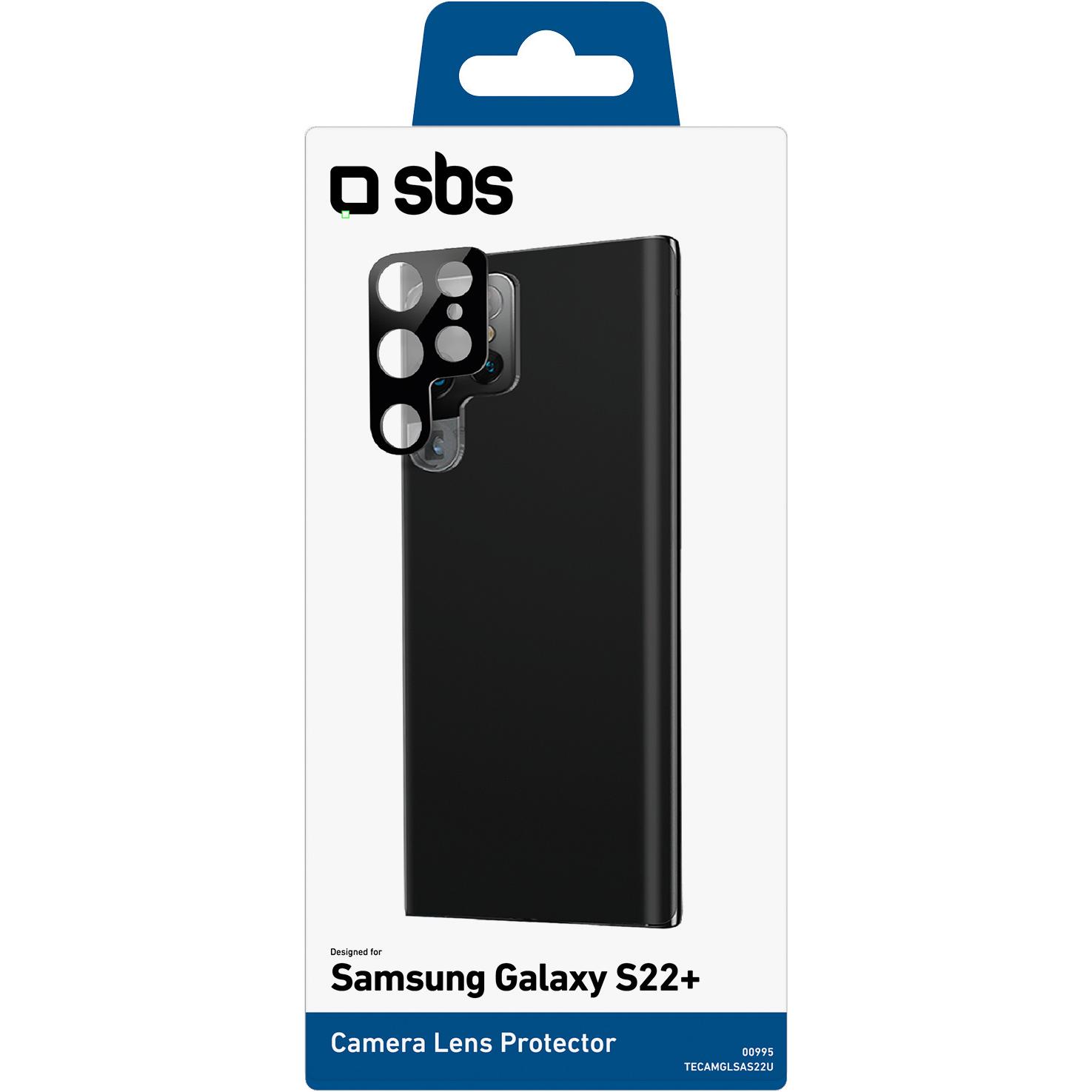 SBS Kameralinsenschutz (1 Stück, Samsung Galaxy S21), Smartphone Schutzfolie, Schwarz