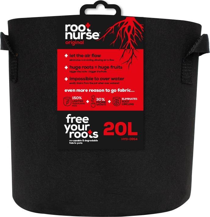 Actual product image Root Nurse Black pot