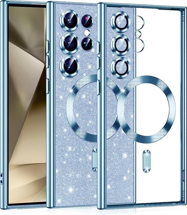 Image du produit Techsuit - Luxury Glitter MagSafe - Samsung Galaxy S24 Ultra - Light Blue (Samsung Galaxy S24 Ultra)