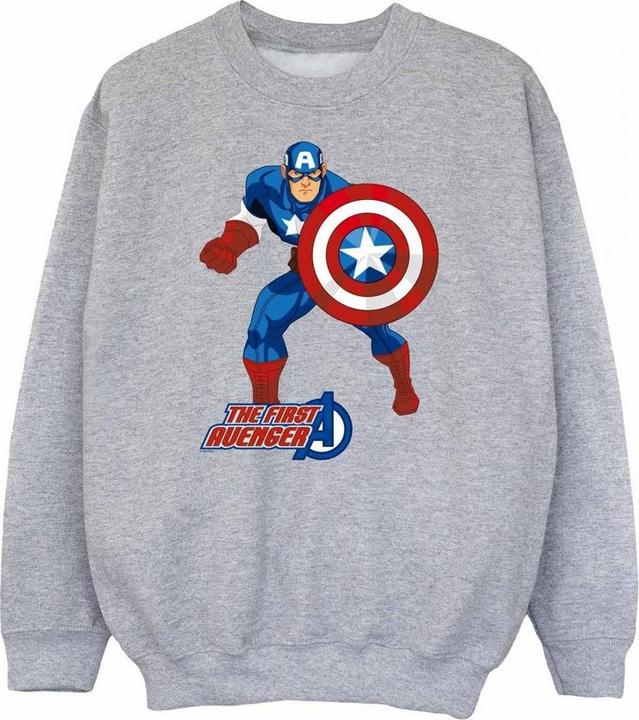 Actual product image Captain America Boys The First Avenger Sweatshirt (152, 158)
