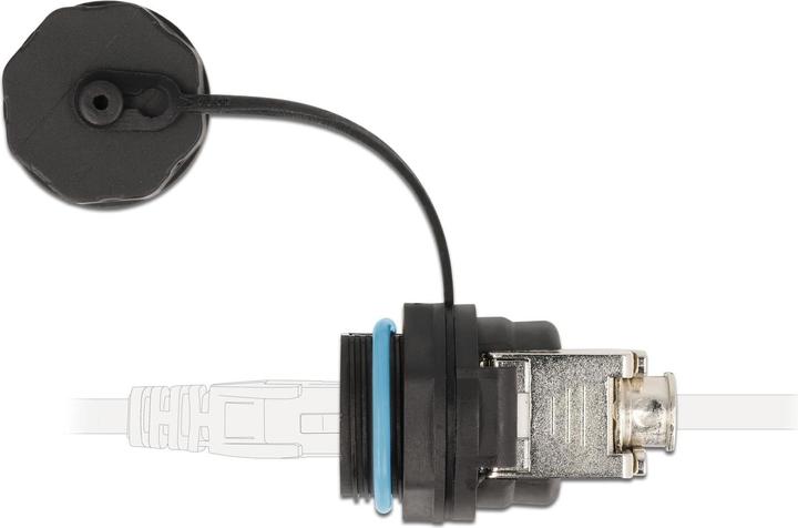 Produktbild Delock Kabelverbinder RJ45 Buchse zu Cat.6A LSA mit Verschlusskappe wasserfest (Netzwerk Kupplung)