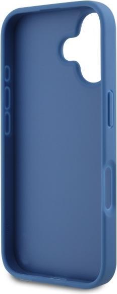 Actual product image Guess GUHCP16SP4TDSCPB iPhone 16 6.1" niebieski/blue hardcase Leather Metal Logo Strass Crossbody