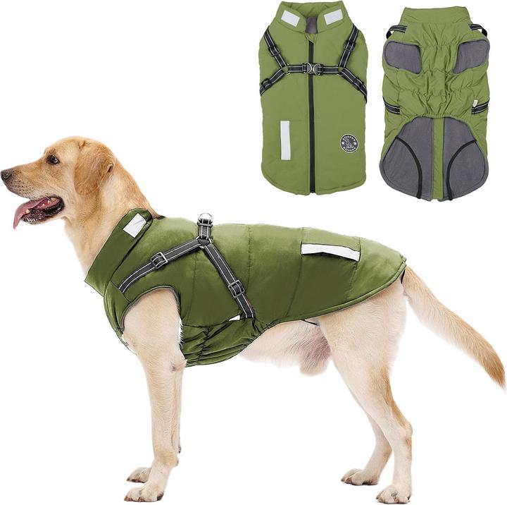 Aisuowa Winter Hundemantel Wasserdicht mit Bauchschutz - Galaxus
