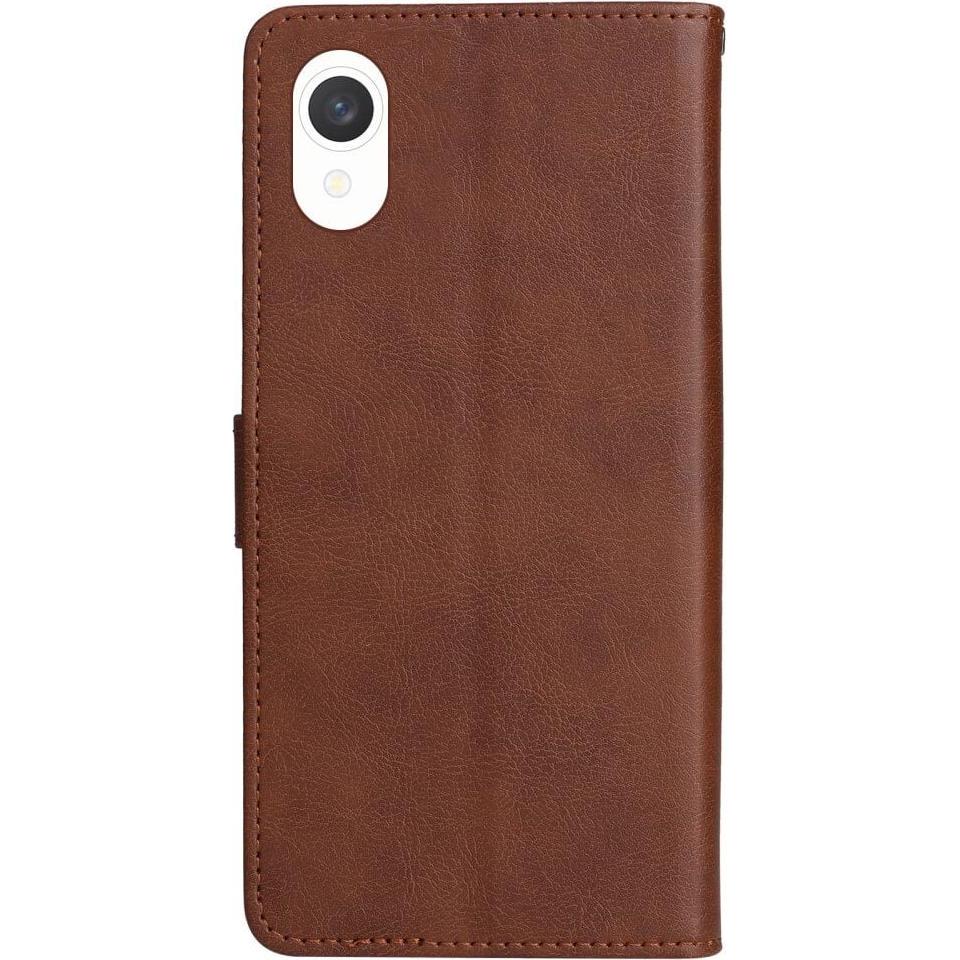 Thumbnail - Cover-Discount Galaxy A23e - Leder Etui Hülle braun (Samsung Galaxy A23e), Smartphone Hülle, Braun