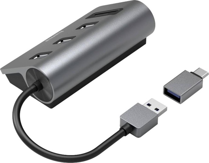 Actual product image Hama USB Hub (USB-C, 5 Ports)