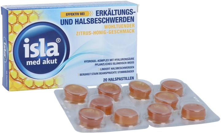 Produktbild Isla Pastillen med akut Zitrus-Honig 20 Stück (20 Stk.)
