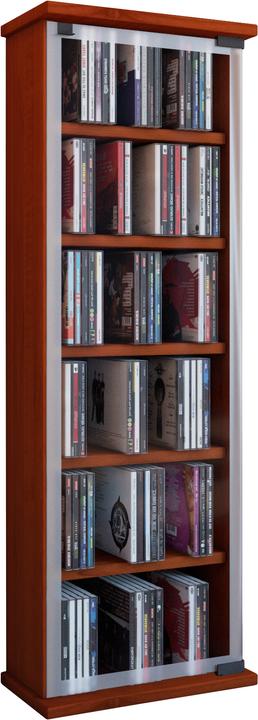 Produktbild VCM Holz CD DVD Stand Regal Classic mit Glastür (92 x 31 x 18 cm)