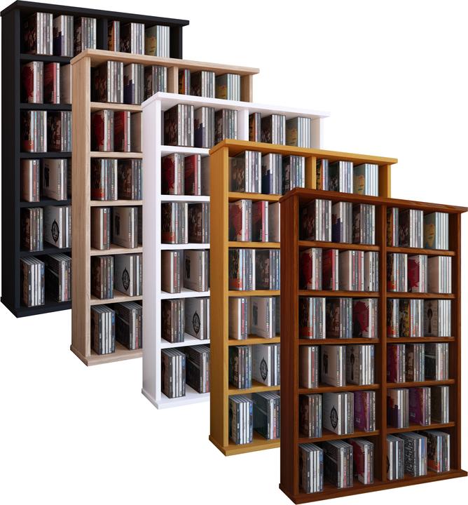 Image du produit VCM Bois CD DVD Stand Étagère Ronul (60 x 18 x 92 cm)