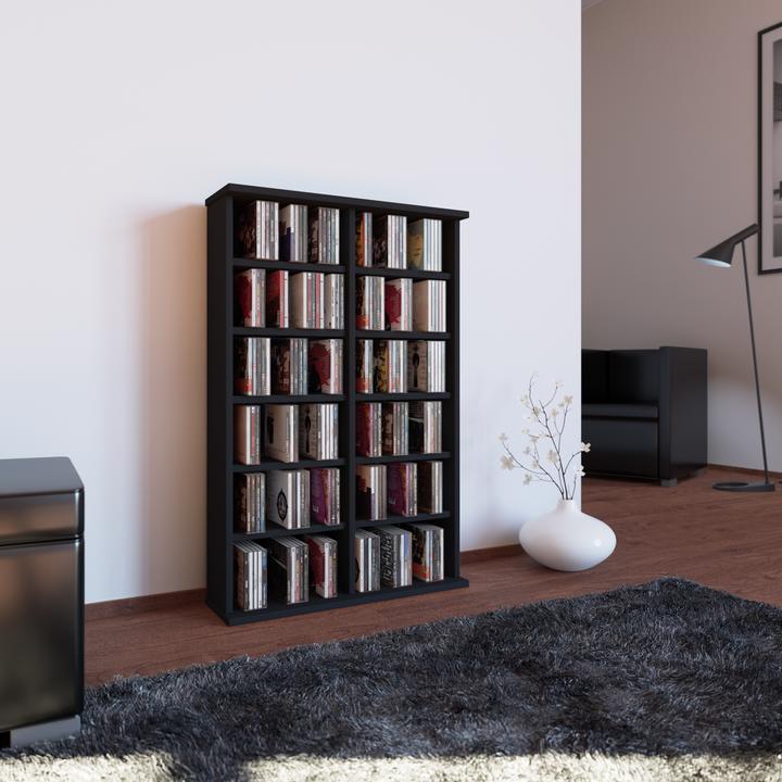 Image du produit VCM Bois CD DVD Stand Étagère Ronul (60 x 18 x 92 cm)