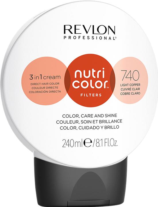 Image du produit Revlon Professional Nutri Color Filters (Blond moyen cuivré intense, 740 Cuivre léger)