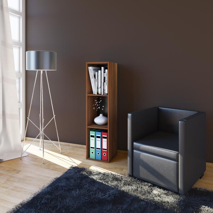 Produktbild VCM Holz Stand Regal Mendas 3fach (34 x 30 x 107 cm)