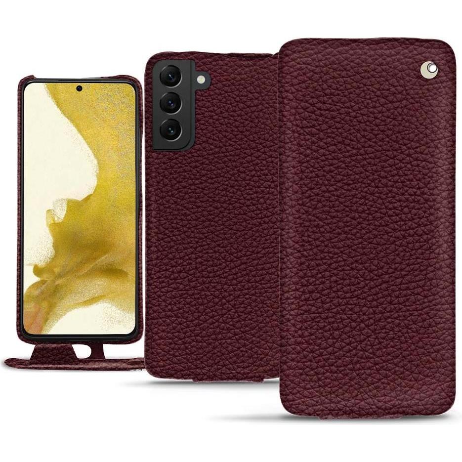Noreve Lederschutzhülle vertikal (Samsung Galaxy S22), Smartphone Hülle, Violett