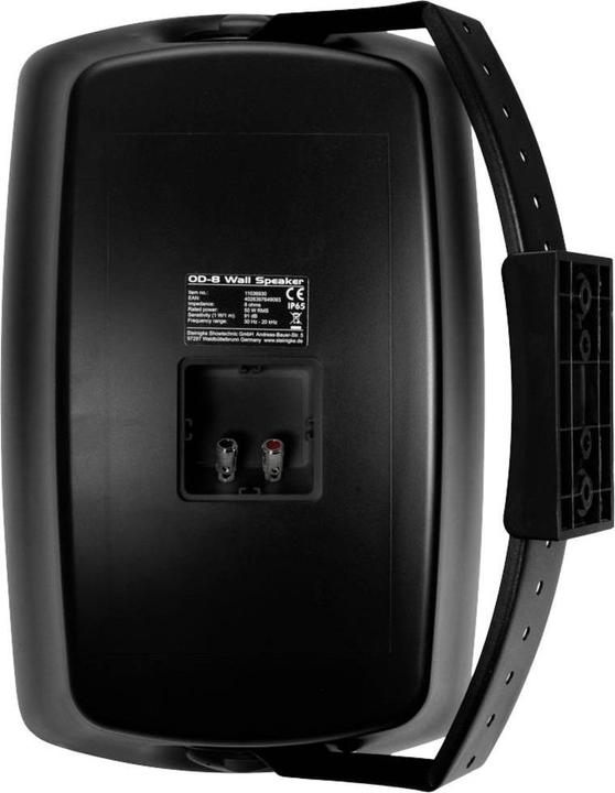 Immagine prodotto Omnitronic OD-8 altoparlante da parete 8Ohm nero 2x (Attivo, 1x 50 W)