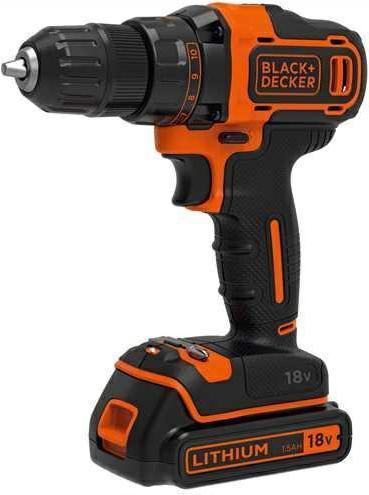 Actual product image Black & Decker 18v2G DD w 1A ch in kitbox 2 batts (Drill driver)