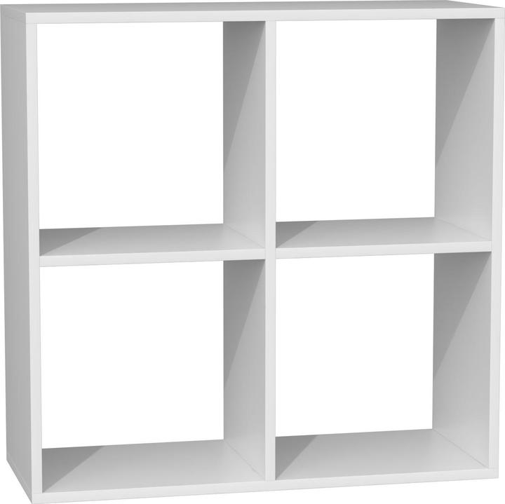 Actual product image Topeshop MALAX 2X2 BIEL bookshelf for living room (74 x 30 x 75 cm)